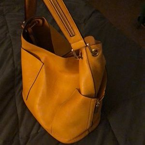 Mustard yellow shoulder bag